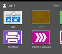 Screenshot of printer interface